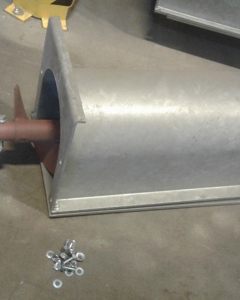 Trough auger extension 0.5m M205 M&M